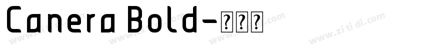 Canera Bold字体转换